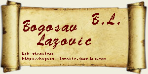 Bogosav Lazović vizit kartica